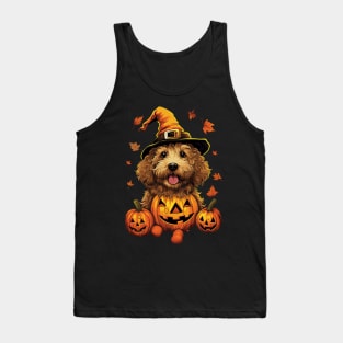 Halloween Golden Doodle Tank Top